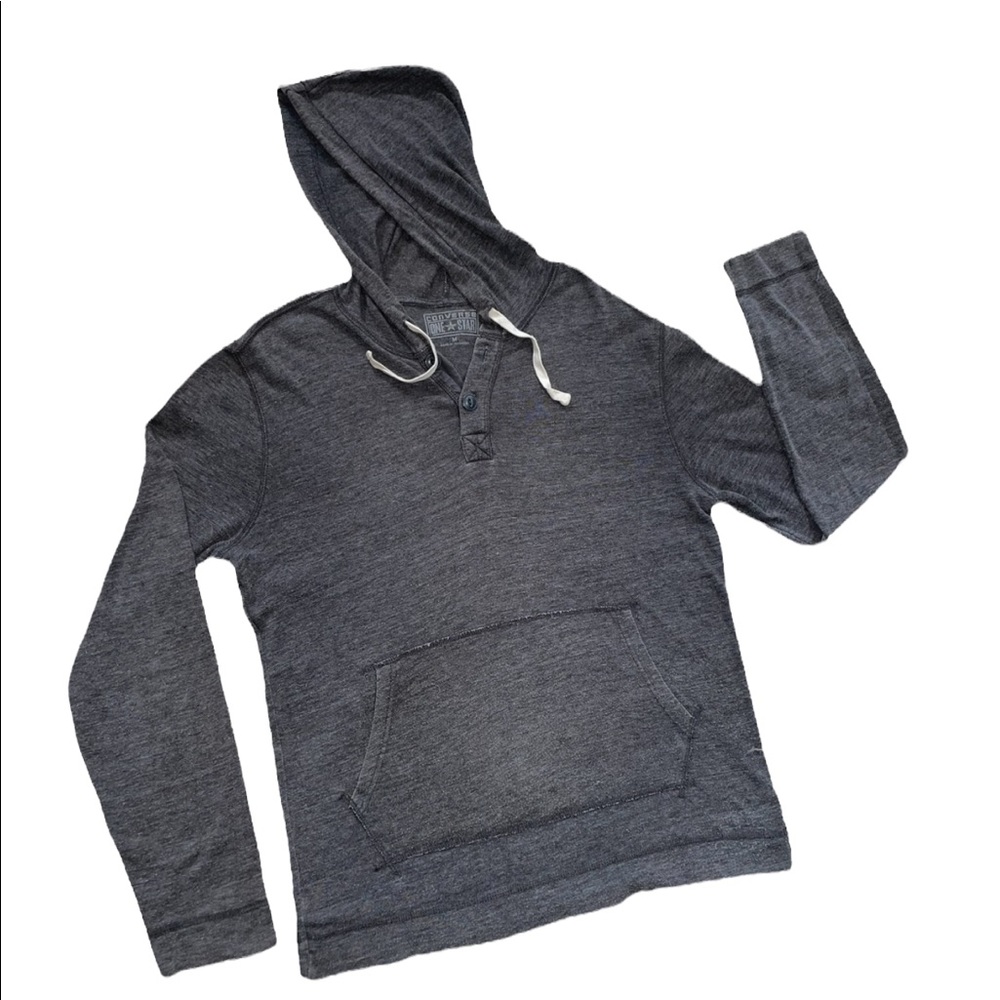 Converse one star medium gray hoodie top